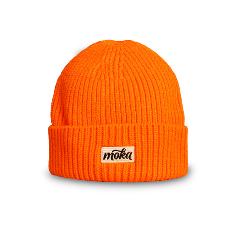 Comfort Fit, Orange Knit Beanie